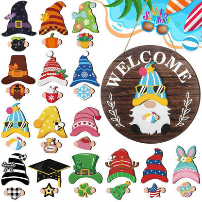 Wooden Festive Halloween IDY Wooden Decorations — in use