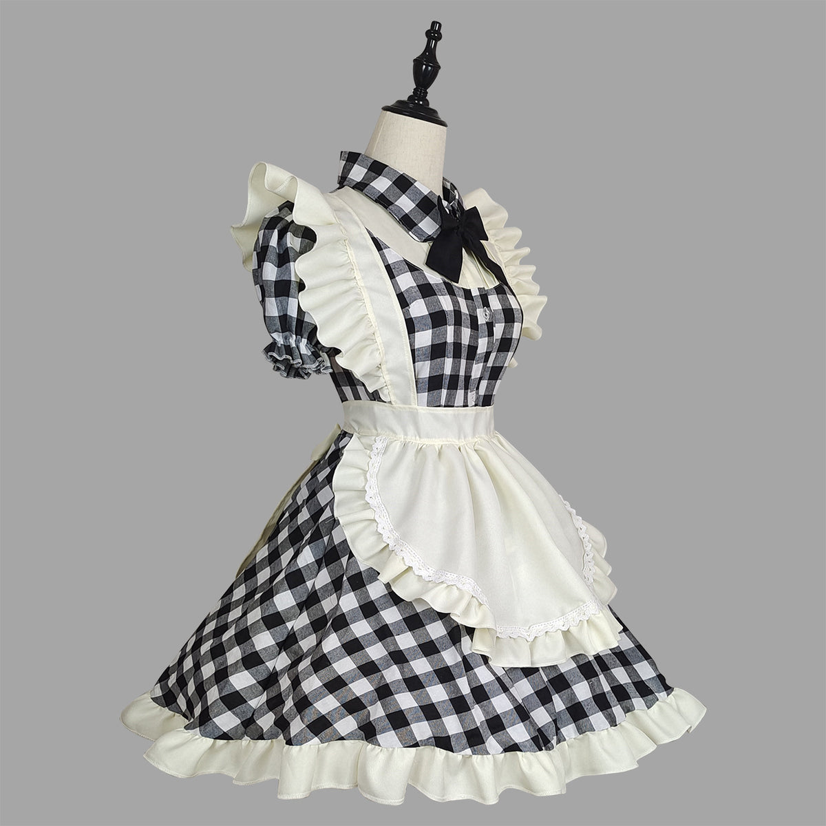 Lolita Maid Costume Cosplay Uniform Dress — in use