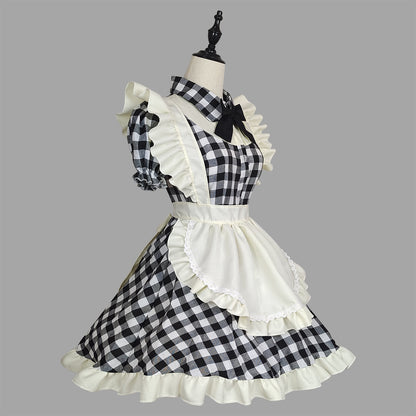 Lolita Maid Costume Cosplay Uniform Dress — in use