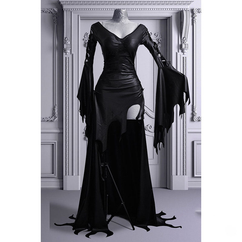 Gothic Dress With Big Sleeves And Hip Dress | Magic Stories