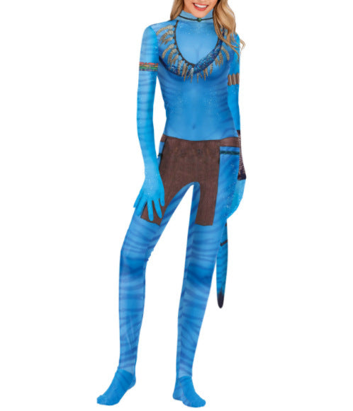 Halloween Anime Cosplay Siamese Slim Fit Clothes — detail