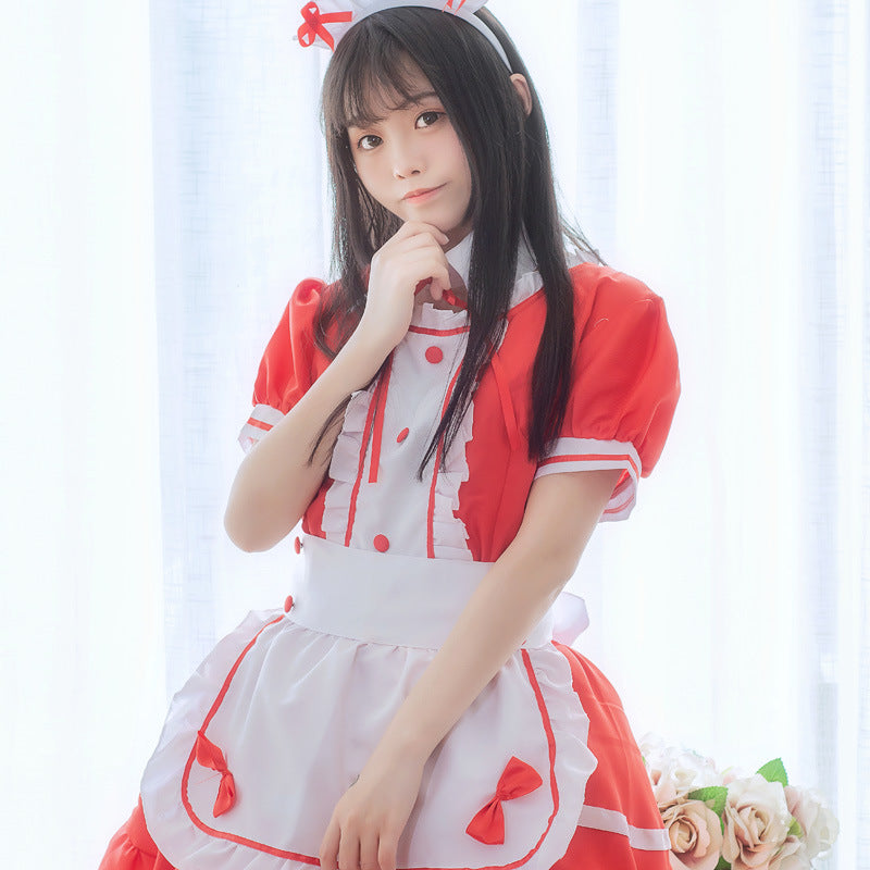 Maid Restaurant Maid Anime Costume Black | Magic Stories