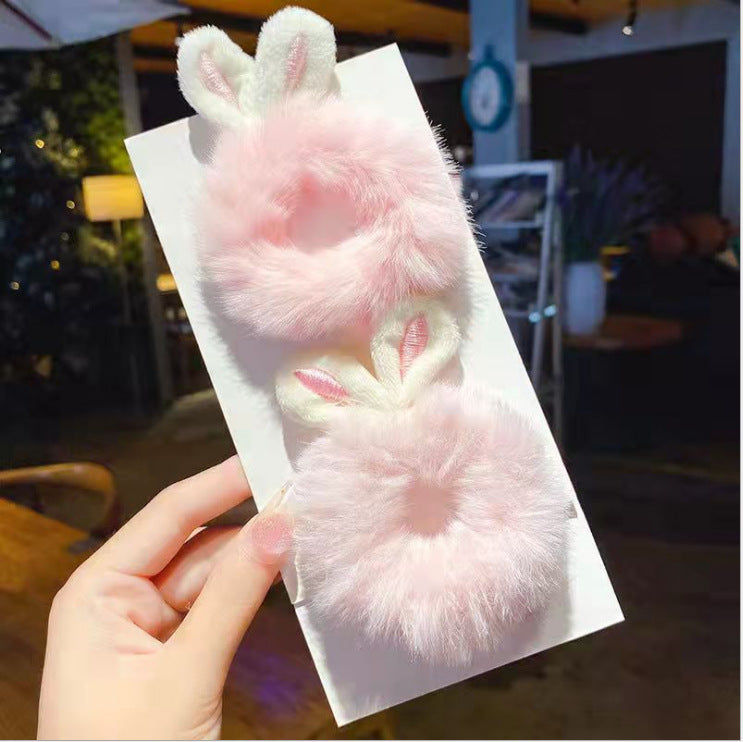 Hair Rope Simple New Bunny Ears Plush Hair | Magic Stories