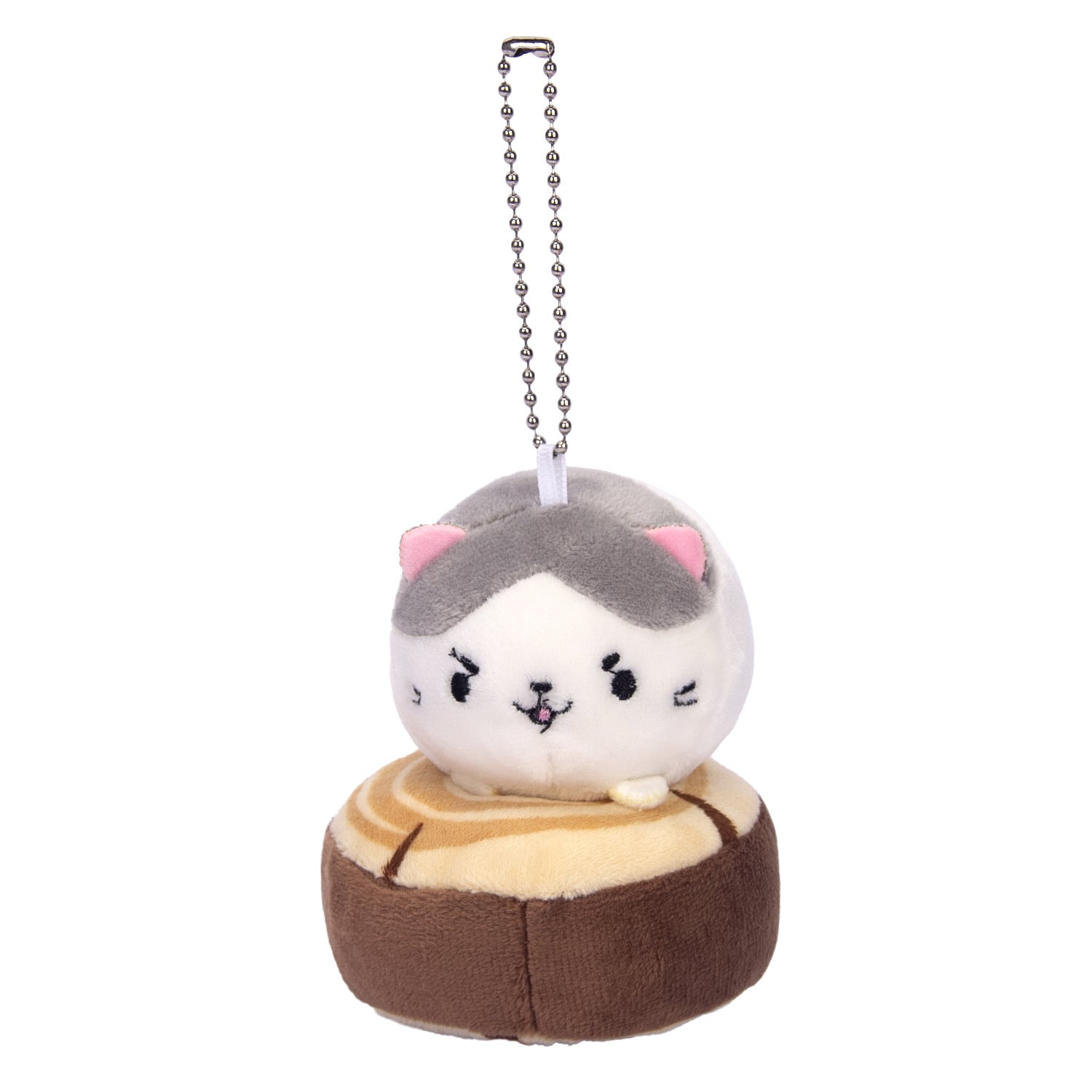 Cartoon Girlish Cat Plush Toy Plush Doll Keychain Pendant — scale reference