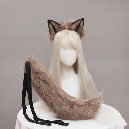 One Piece Dropshipping Handmade JK Headdress Lolita Headband Line Winder Fenille Cosplay Animal Ears Beast Tail Suit — detail