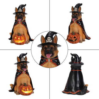 Halloween German Shepherd Dog Statue, Large | Magic Stories