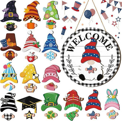 Wooden Festive Halloween IDY Wooden Decorations — back view