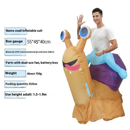 Halloween Dress Up Riding Snail Inflatable | Magic Stories