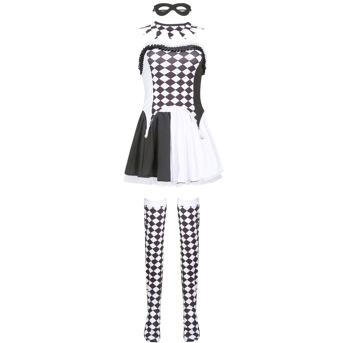 Cosplay Costume Ladies Sexy Vampire Clown Costume — back view