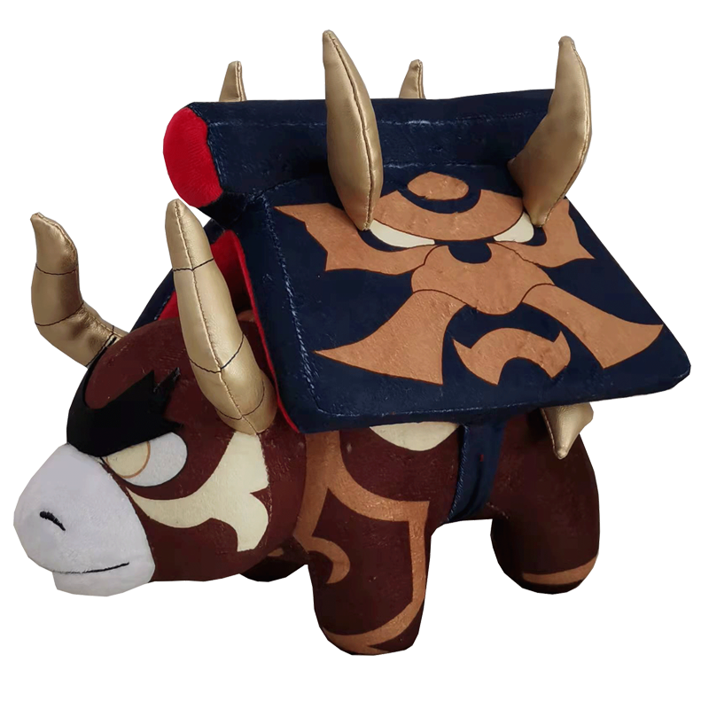 Dog Plush Doll Wild Dragon Fighting Rock Cow Props — packaging