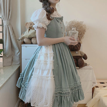 Lolita Girl Lolita Dress Summer Short Sleeve Jks Dress — side view