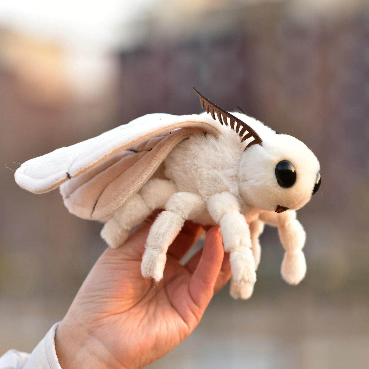 White Moth Plush Toy Stuffed Insect | Magic Stories
