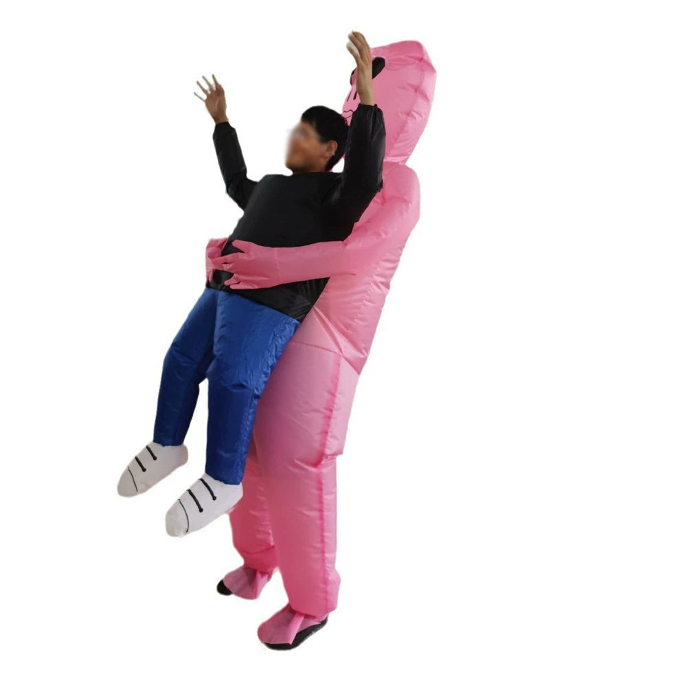 Trump Chair Inflatable Suit For Christmas Make-up Party Toys Dress Up Cosplay Costumes Outfit — in use