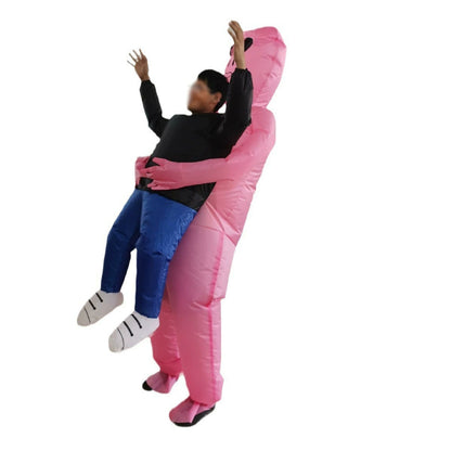 Trump Chair Inflatable Suit For Christmas Make-up Party Toys Dress Up Cosplay Costumes Outfit — in use