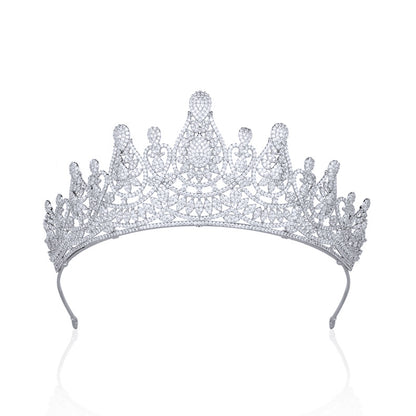 Tiara Micro-inlaid Zircon Crown Wedding | Magic Stories