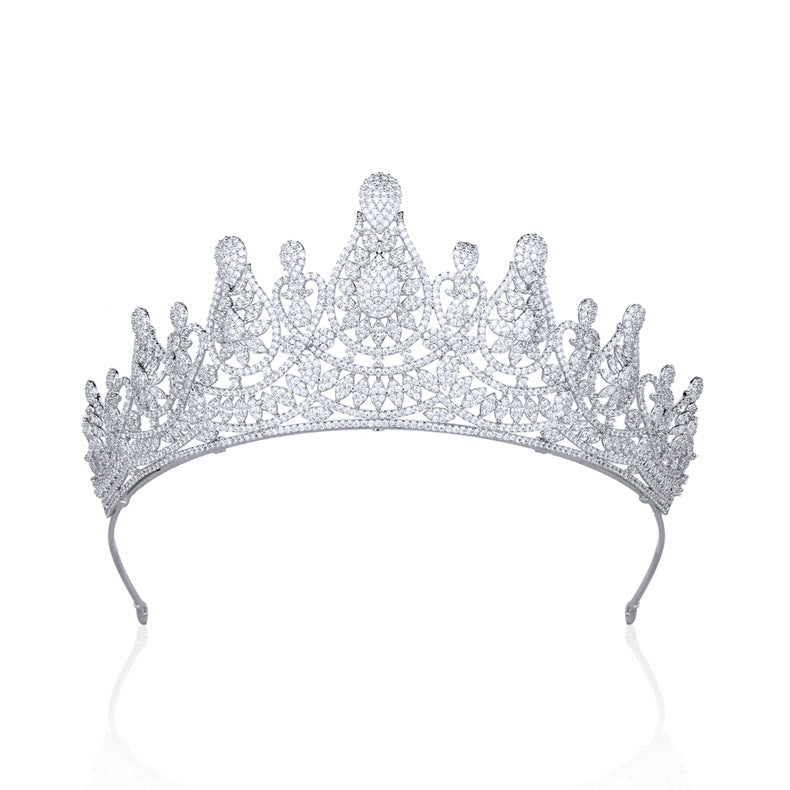 Tiara Micro-inlaid Zircon Crown Wedding | Magic Stories