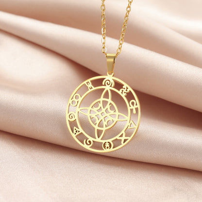 Ring Hollow Witch Knot Moon Pendant | Magic Stories