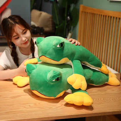 Simulation Frog Plush Toy Sleeping Rag Doll — packaging