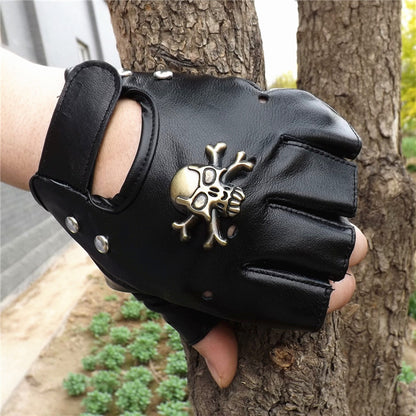 Steampunk Pirate Gloves PU Leather Gothic Medieval Cosplay — packaging