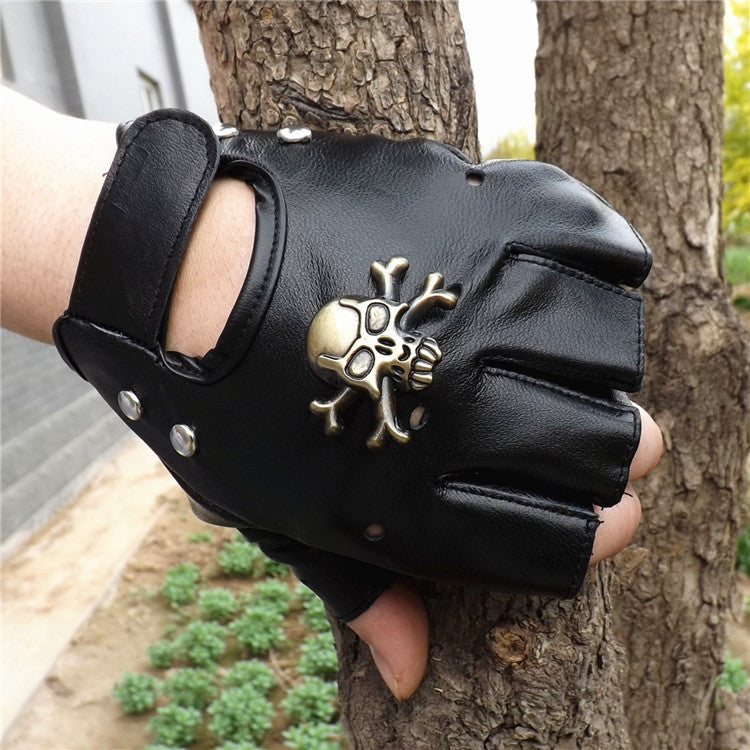 Steampunk Pirate Gloves PU Leather Gothic Medieval Cosplay — packaging