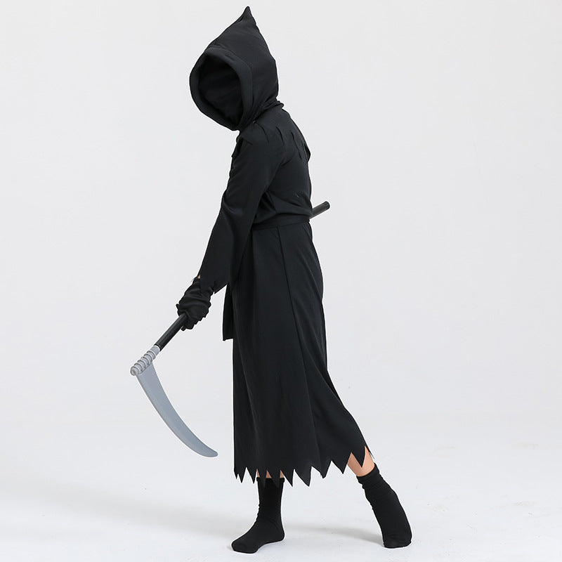 Children's Halloween Cos Costume Death Costume Costumes — back view