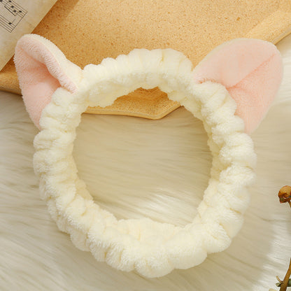 Cat Ears Net Red Headband Creative Wash Hair Accessories Headband
