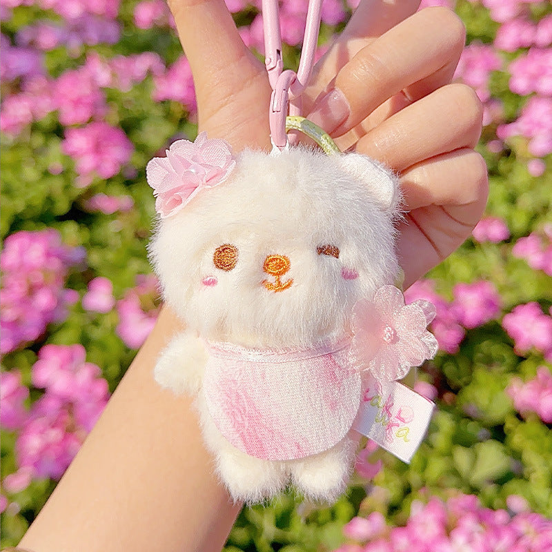 Cute Cherry Blossom Kitten Plush Storage | Magic Stories