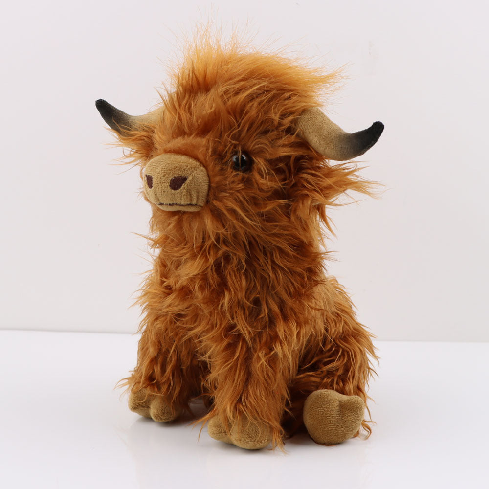 Scottish Highland Cow Plush Toy Long Hair | Magic Stories