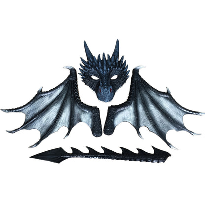 Halloween Mardigras Carnival Kid Child Costume Demon Cosplay Dragon Suit Cross Border — detail