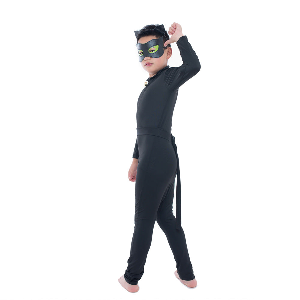 Halloween Black Cat Cosplay Costume Children | Magic Stories