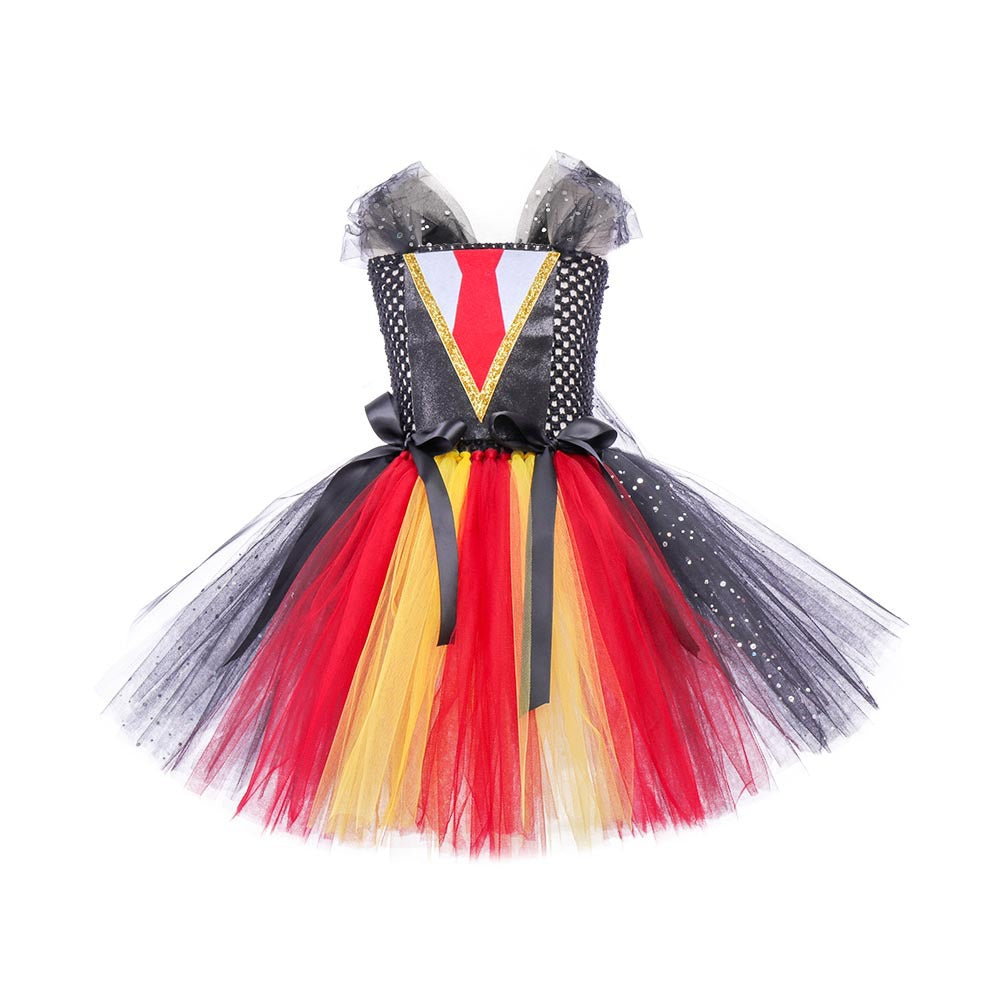 Halloween Cosplay Girls Carnival Party Witch Cosplay Pettiskirt — back view