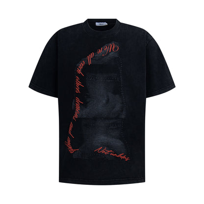 Men's Anime High-end Loose Short-sleeve T-shirt — side view
