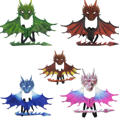 Halloween Mardigras Carnival Kid Child Costume Demon Cosplay Dragon Suit Cross Border
