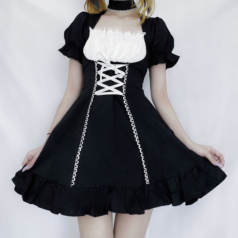 Puff Sleeve Dress Maid Outfit Girl Soft Girl — packaging