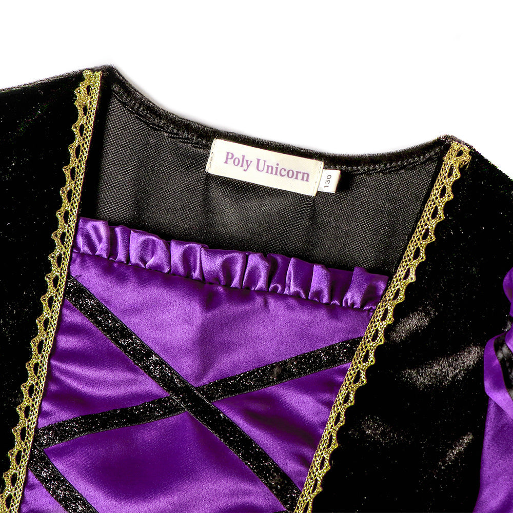 Halloween Costume Kids' Skirt Witch Costume — side view