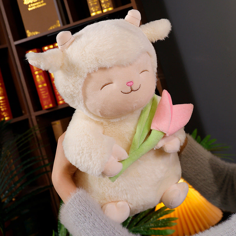 Cute Tulip Lamb Doll Plush Toys | Magic Stories