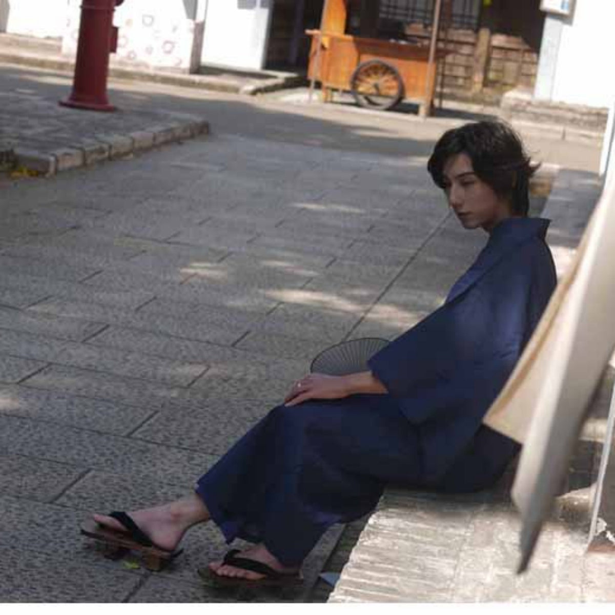 Japanese Yukata Classical Manga Exhibition — back view