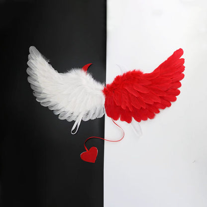 Halloween Party Makeup Costume Props Devil Angel Wings — packaging