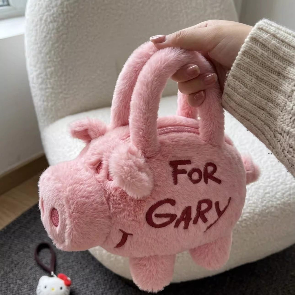 Personalized Plush Pig Crossbody Coin Purse | Magic Stories