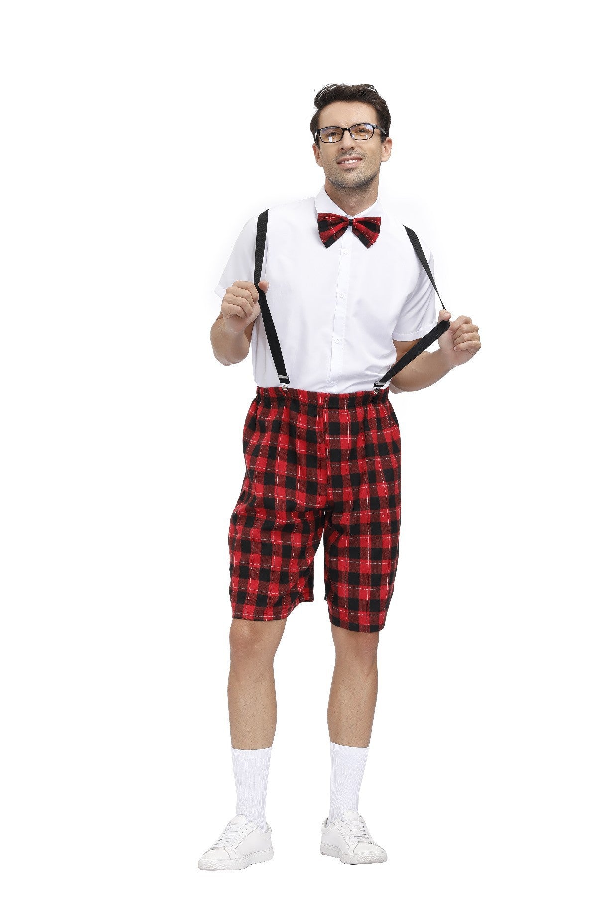 Fashion Halloween School Uniform Plaid Set — detail