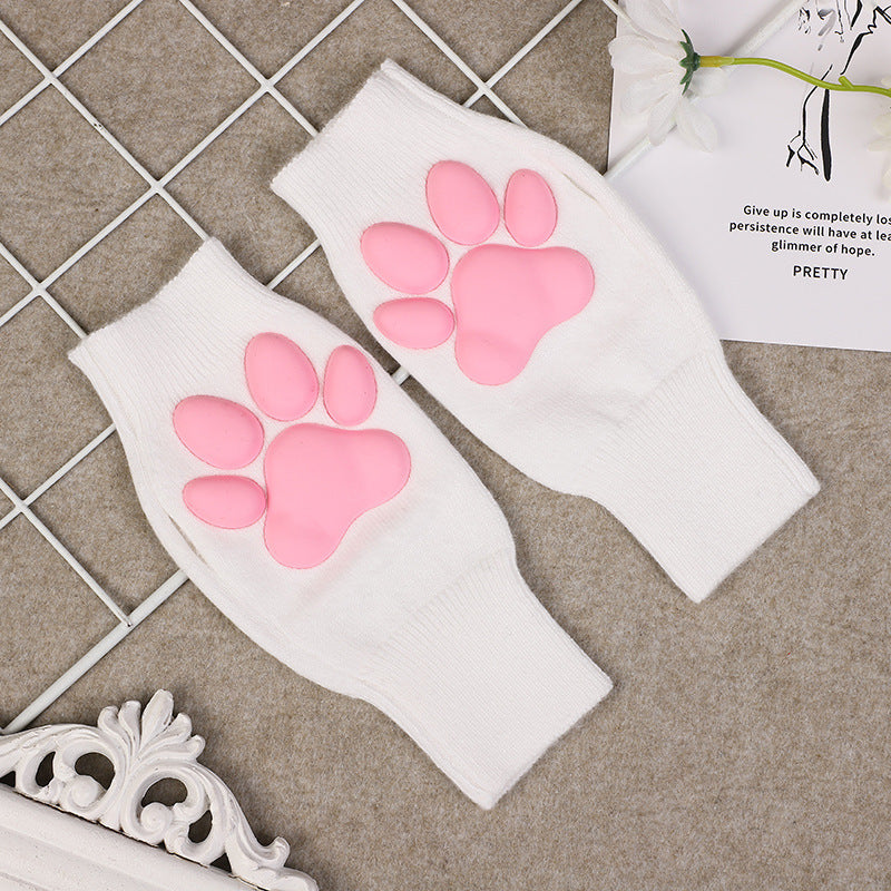 Fashion Cute Cat Plush Gloves For Girls