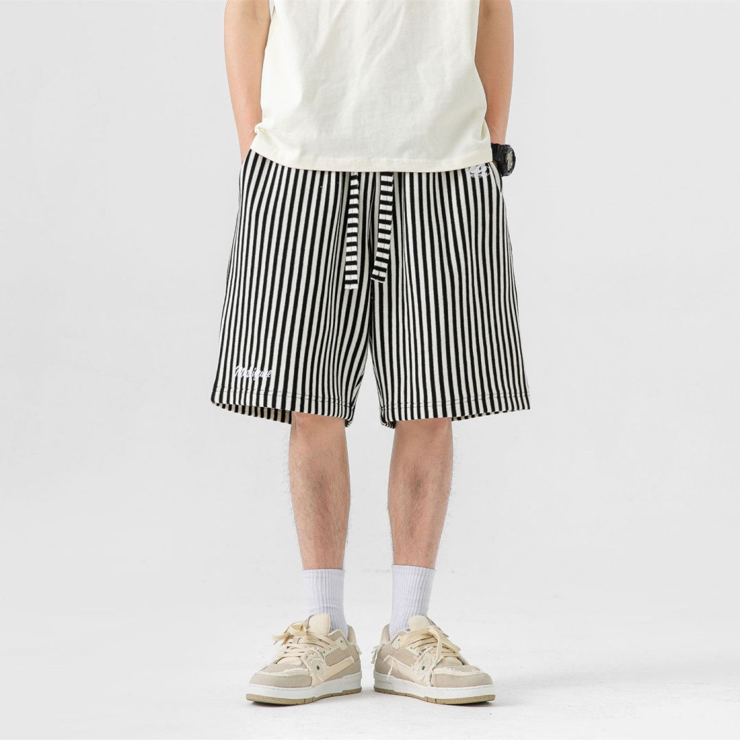 Harajuku Vintage Stripe Casual Shorts | Magic Stories
