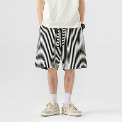 Harajuku Vintage Stripe Casual Shorts | Magic Stories