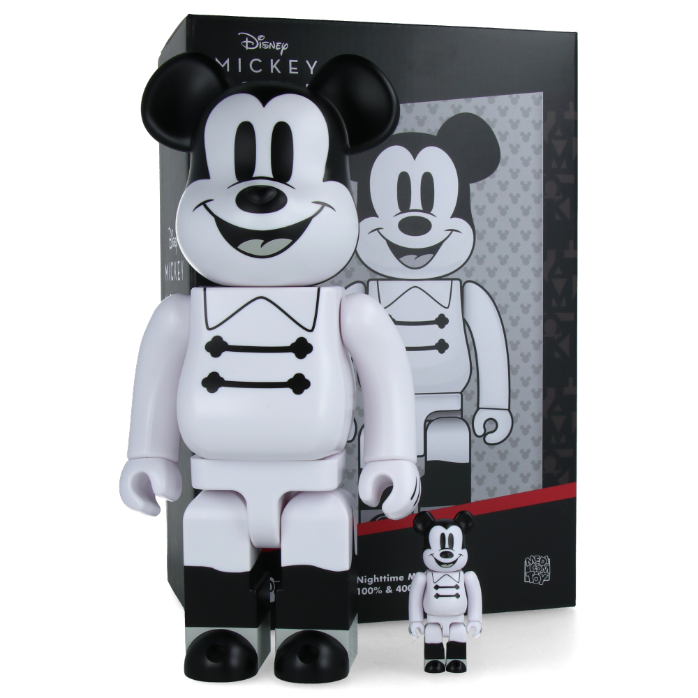 400% + 100% Bearbrick Nighttime Mickey