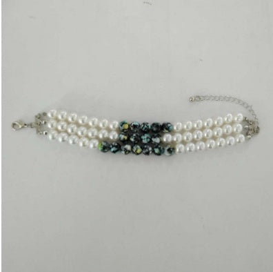Women's Gothic Pearl Necklace — scale reference
