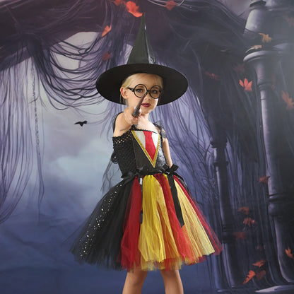 Halloween Cosplay Girls Carnival Party Witch Cosplay Pettiskirt — scale reference