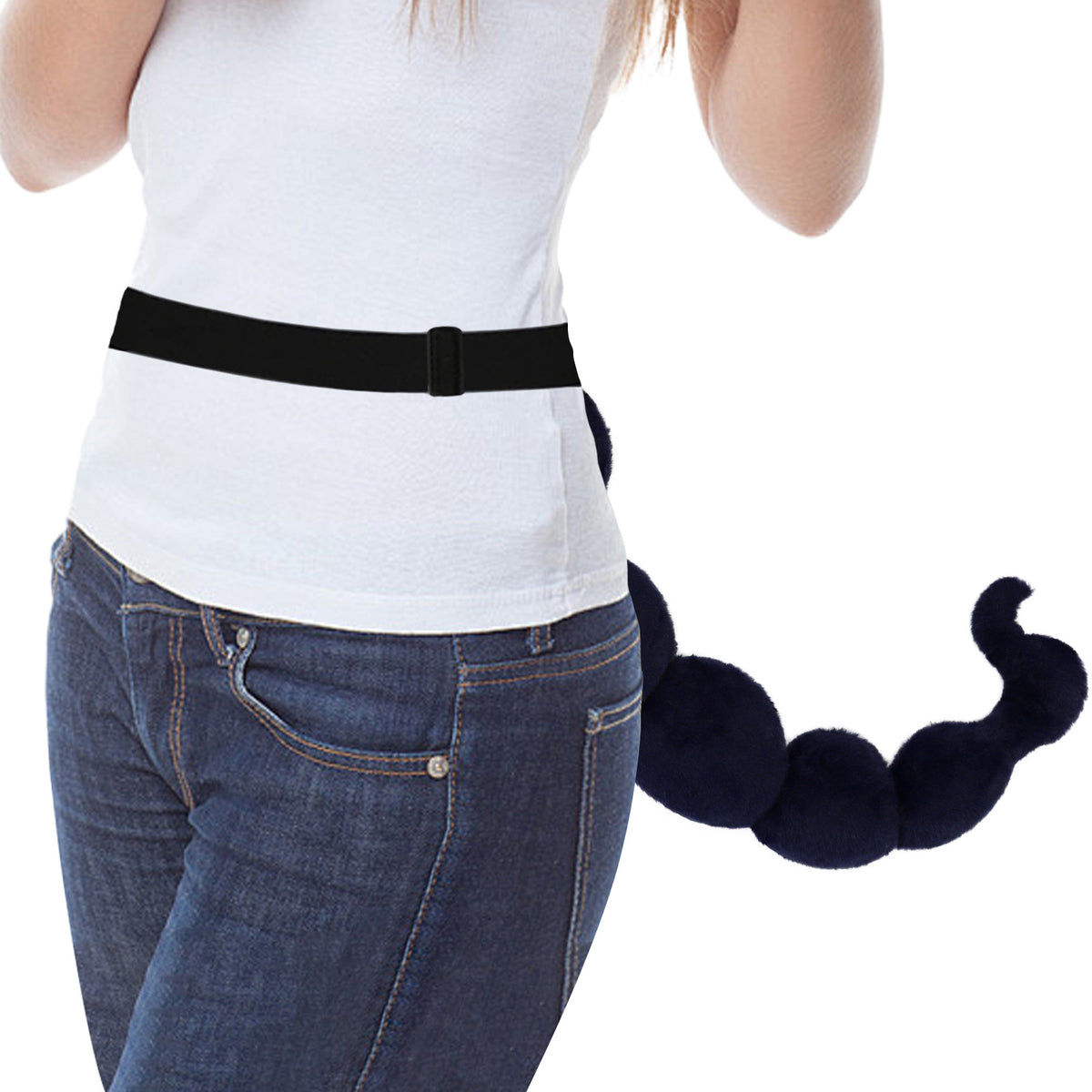 Halloween Plush Scorpion Tail Prop, Bendable — side view