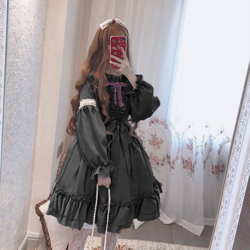 Lolita Skirt Soft Girl Lolita Dress — side view