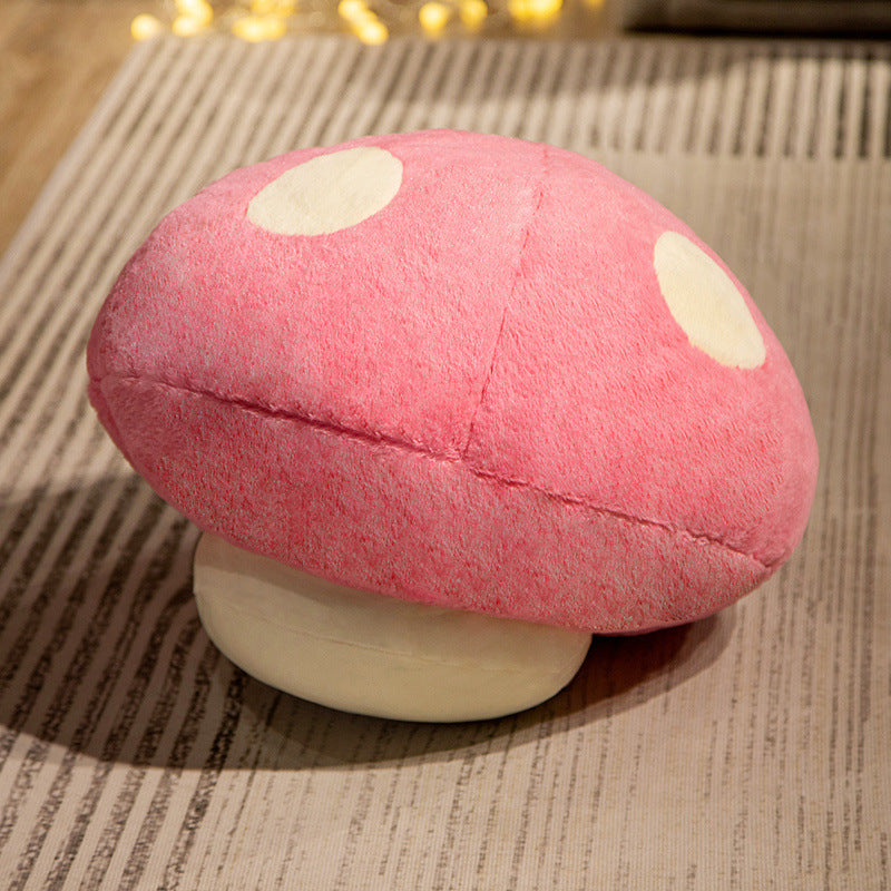 Home Plush Mushroom Shape Toy Doll — side view