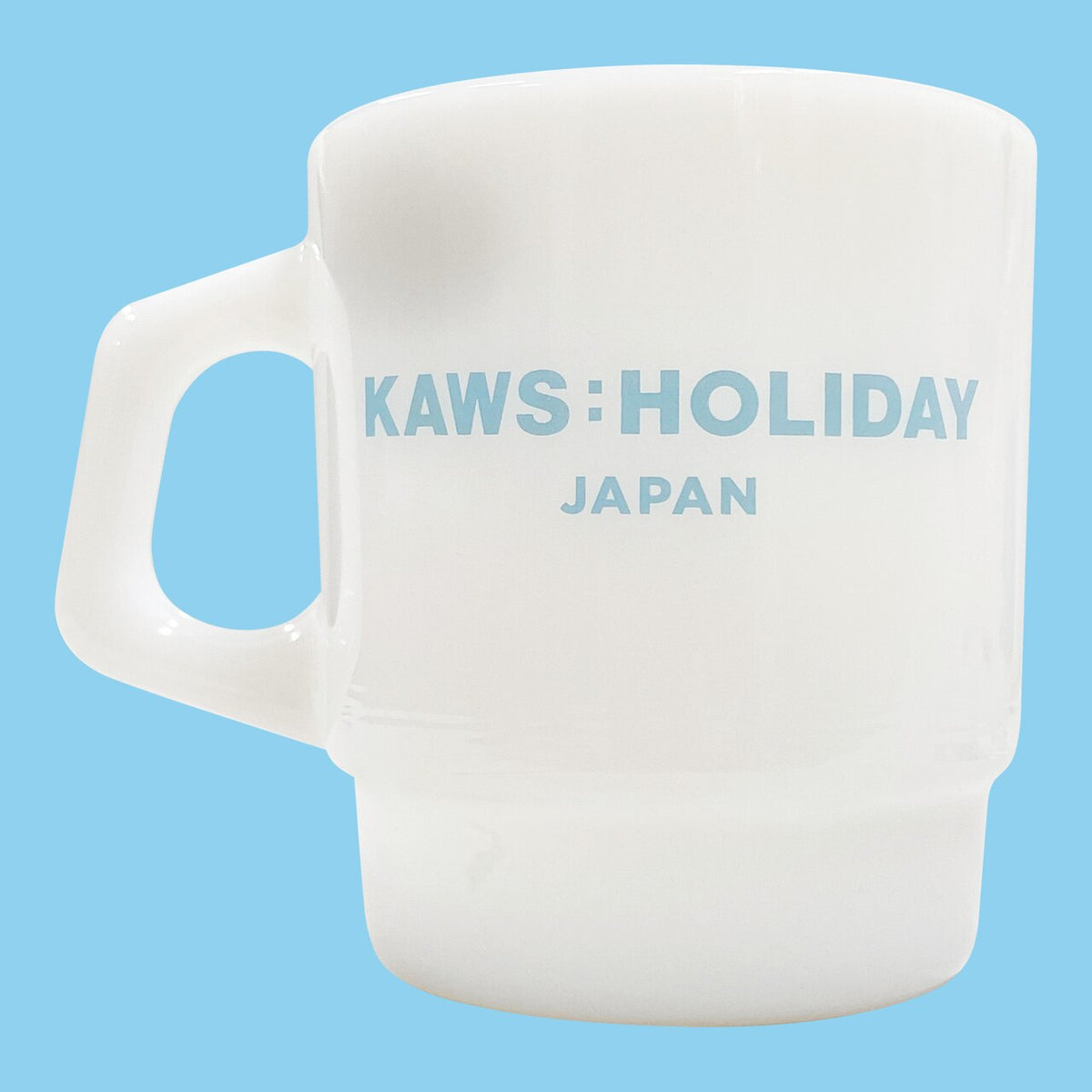 KAWS: Holiday - JAPAN Mount Fuji Fire King Mug Set of 2 Multicolor — side view